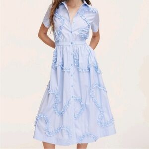 Kate Spade New York x Target - Ribbon Short Sleeve Midi Shirtdress Size Large